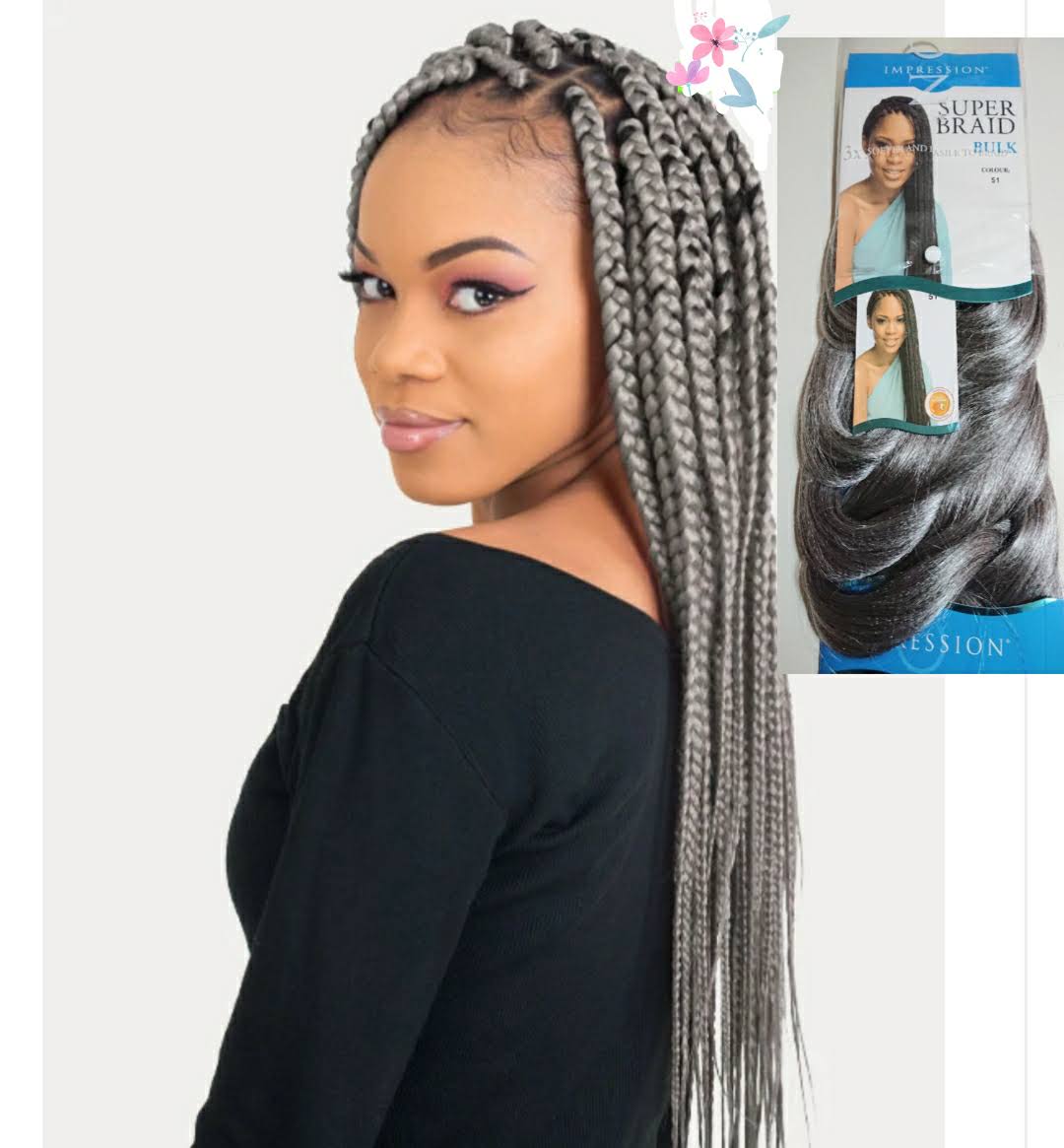 Impression Super Bulk Braids (86" long)