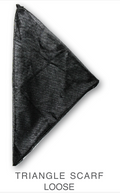 Satin Triangle Scarf (black) loose