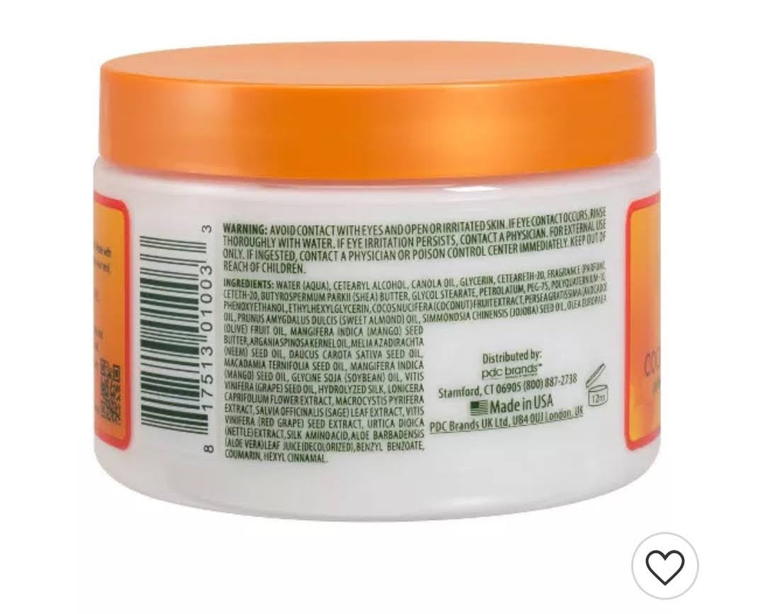 Cantu Shea Butter for Natural Hair Coconut Curling Cream 340g