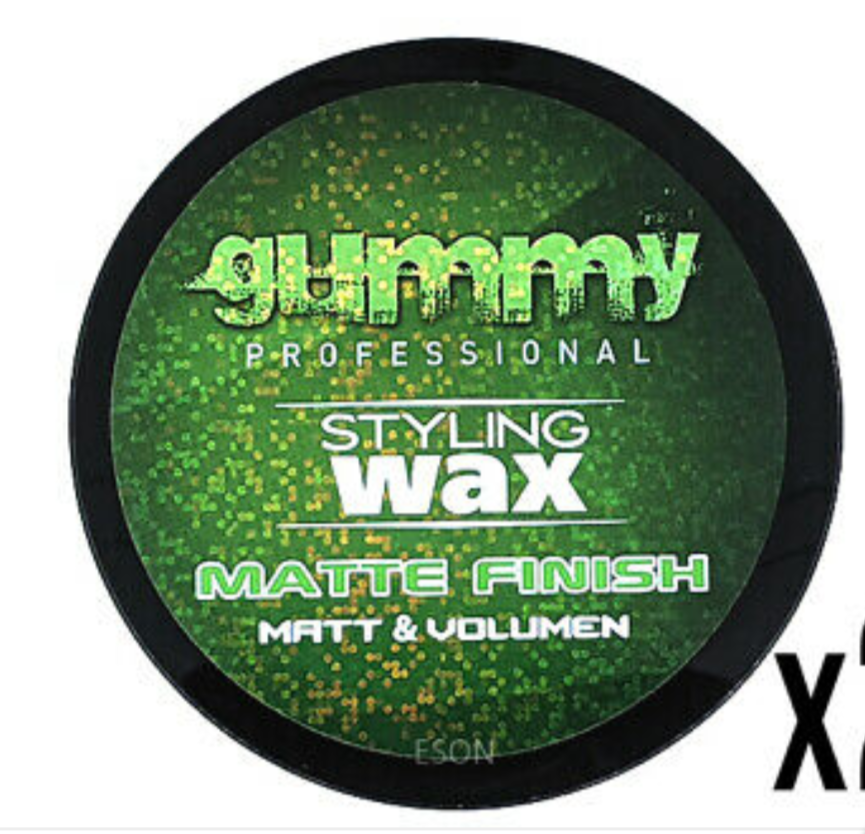 Gummy Styling Wax Matte Finish (Matte & Volume) 150ml (green)