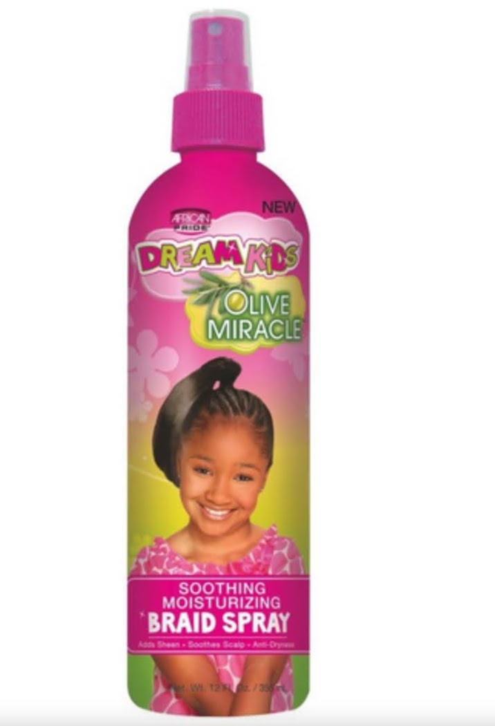 African Pride Dream Kids Olive Miracle Braid Spray 12oz/(355ml)