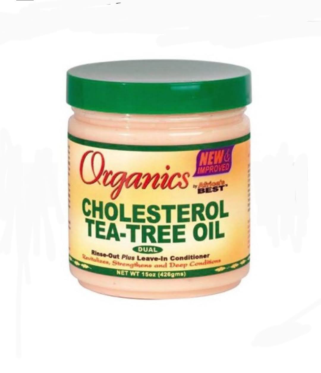 Africa's Best Organics Cholesterol Tea-tree Oil Rinse-out + Leave-in Conditioner 15oz.