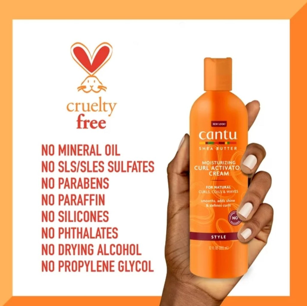 Cantu Shea Butter for Natural Hair Sulphate Free Moisturising Curl Activator Cream 355ml