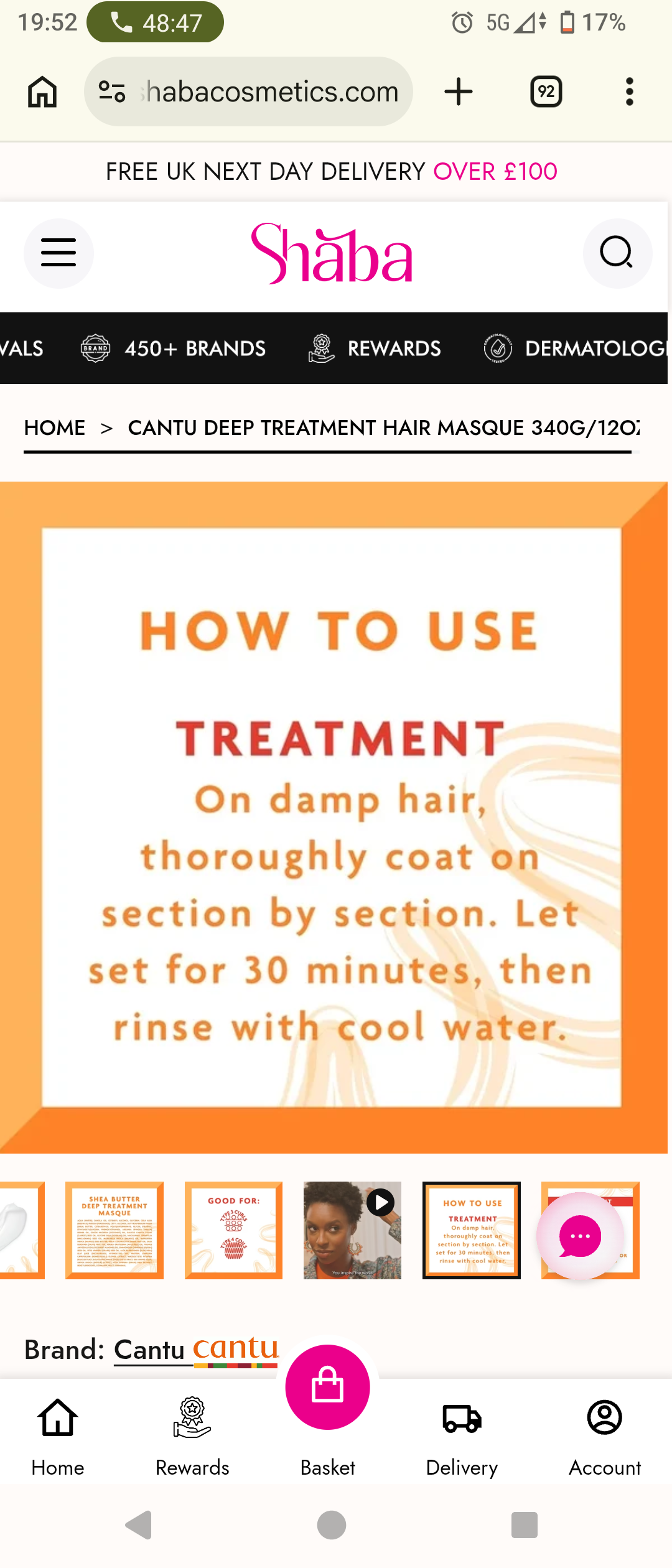 Cantu Shea Butter for Natural Hair Deep Treatment Masque 340g
