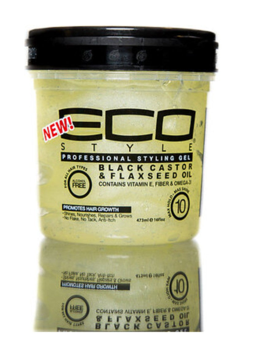 Eco Styler Gel Black Castor Oil and Flaxseed Oil