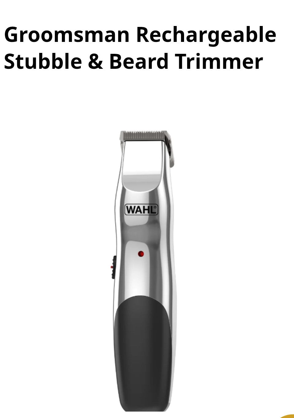 Wahl Groomsman Rechargeable Trimmer