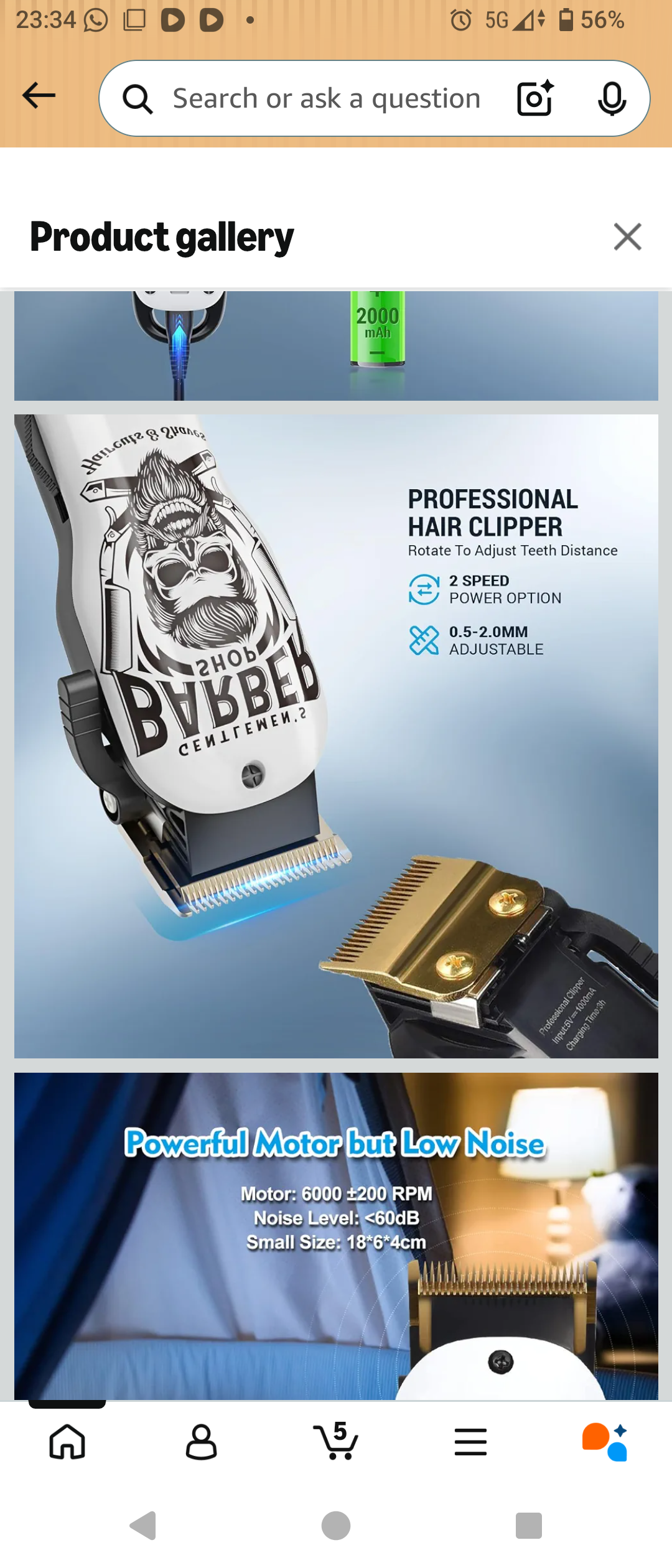 Bestbomg Cordless Hair Clipper