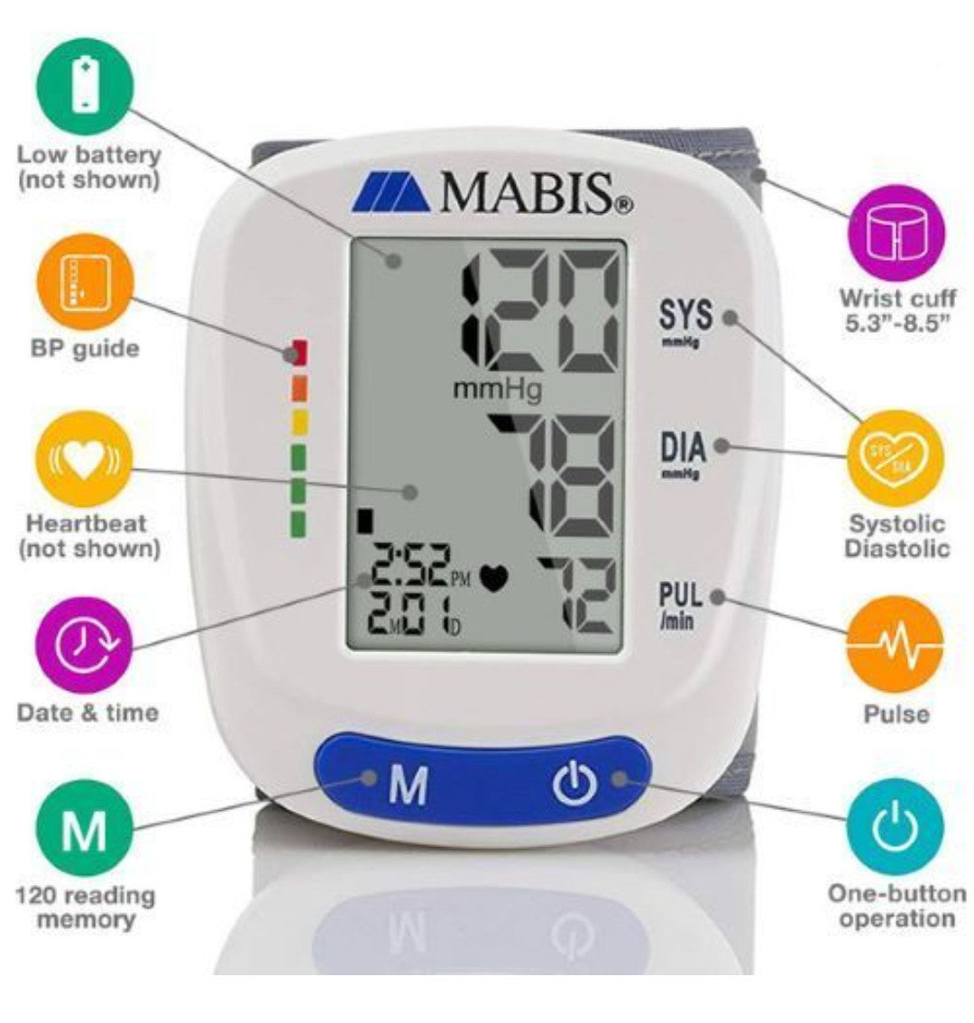 Mabis Wrist Blood Pressure Monitor