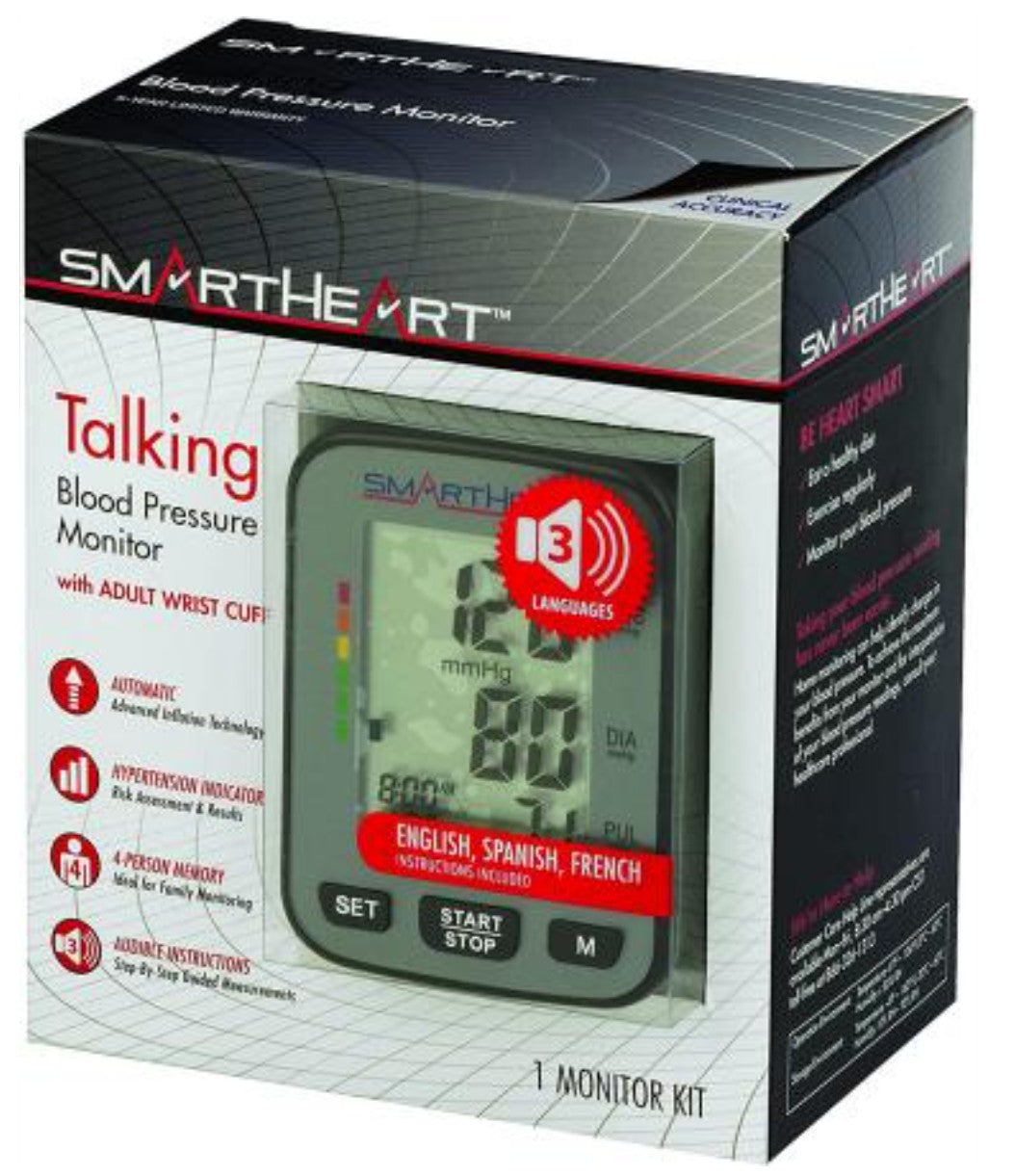 Smartheart Talking Wrist Blood Pressure Monitor