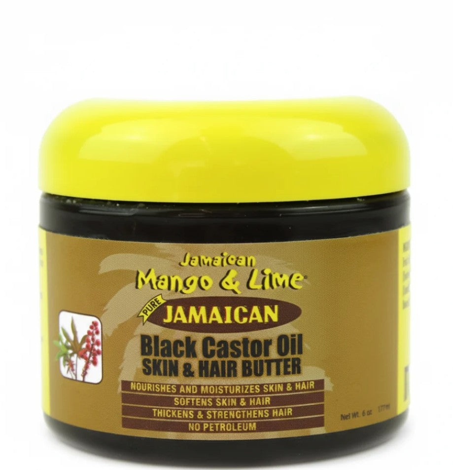 Jamaican Mango and Lime Black Castor Oil Skin and Hair Butter 6oz. (170g)