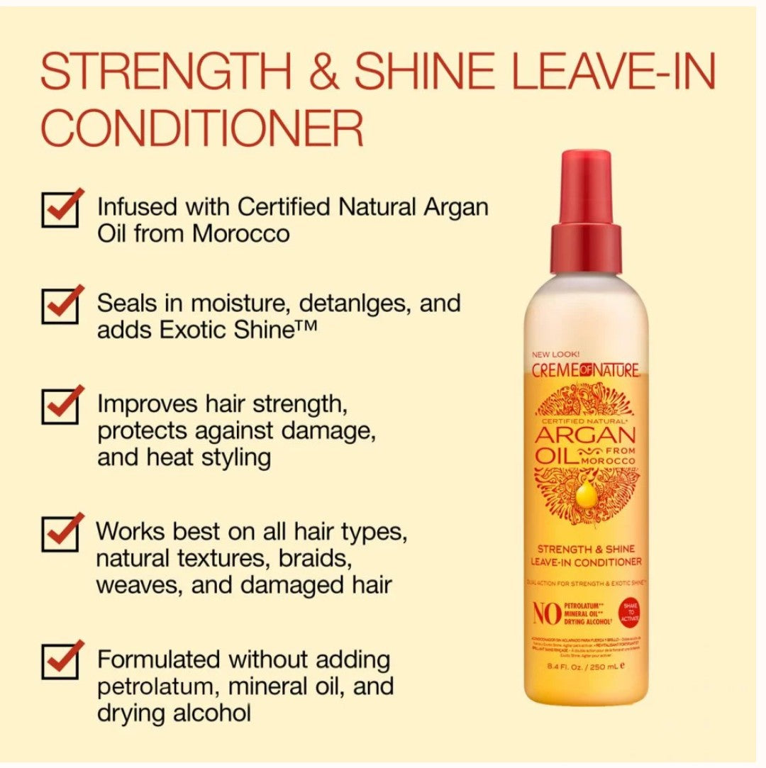 Creme of Nature Argan Oil Strength and Shine Leave-in Conditioner Spray 250ml