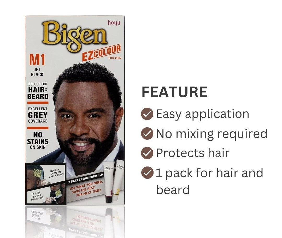 Bigen EZ Colour for Hair & Beard M1 (Jet Black)