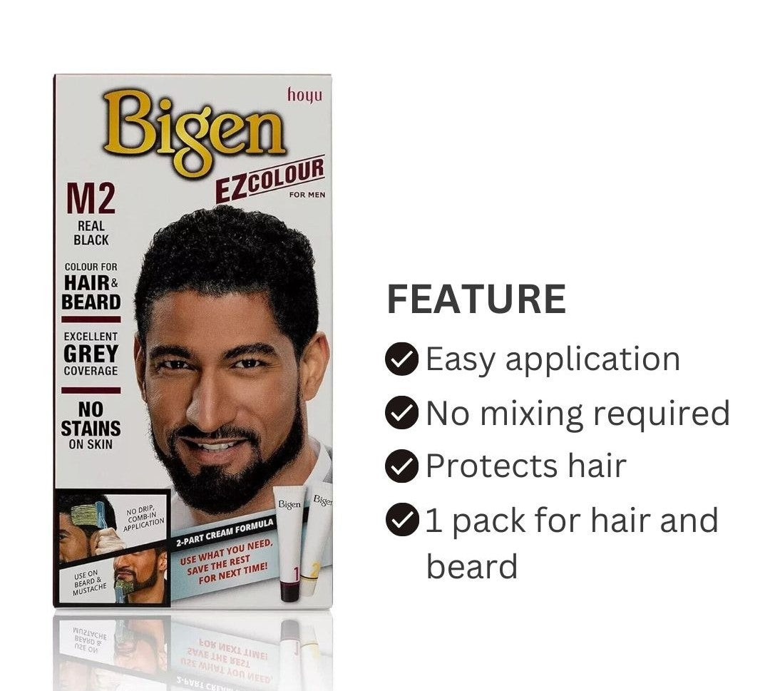 Bigen EZ Colour for Hair & Beard M2 (Real Black)