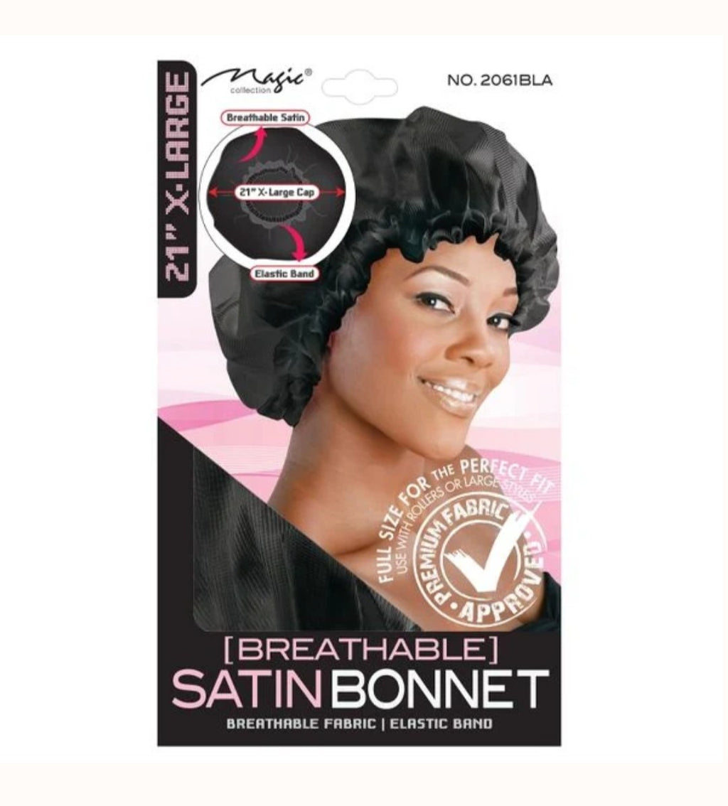 Magic Breathable Satin Bonnet (assorted colours)
