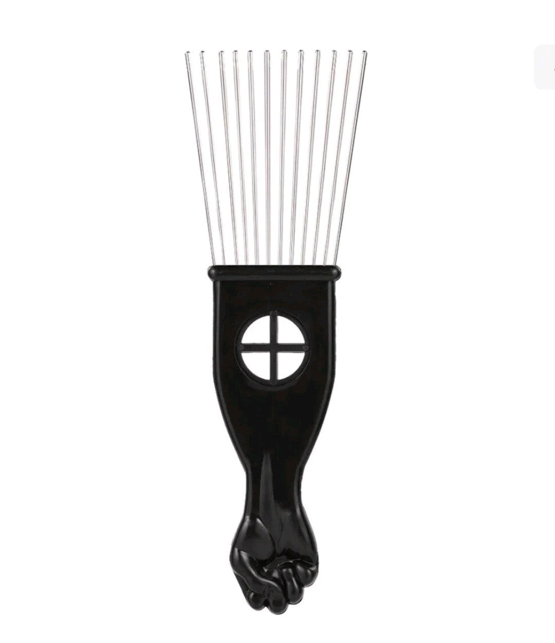 Metal Afro Fan Pik Comb (sml)