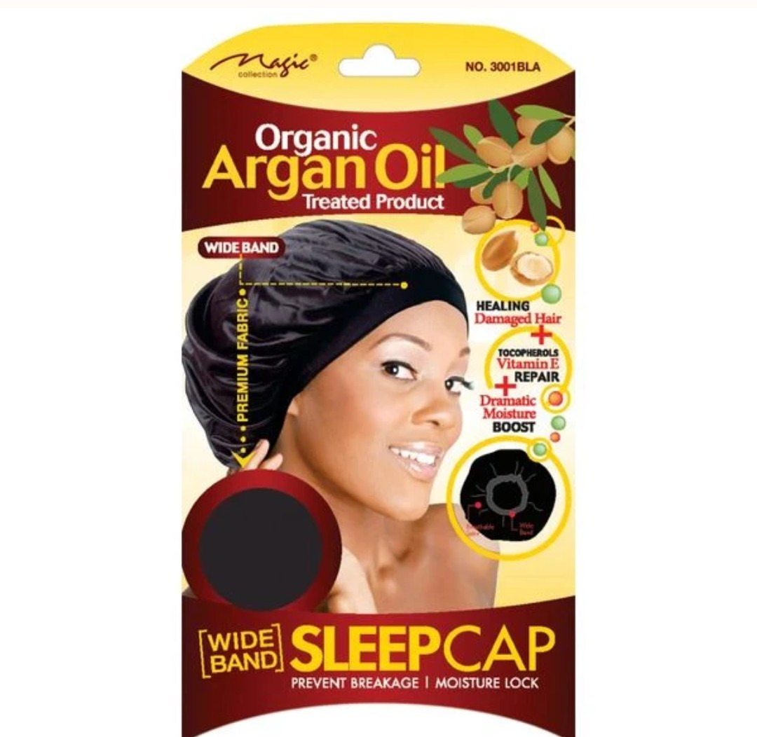 Magic Argan Oil Sleep Cap (Wide band)