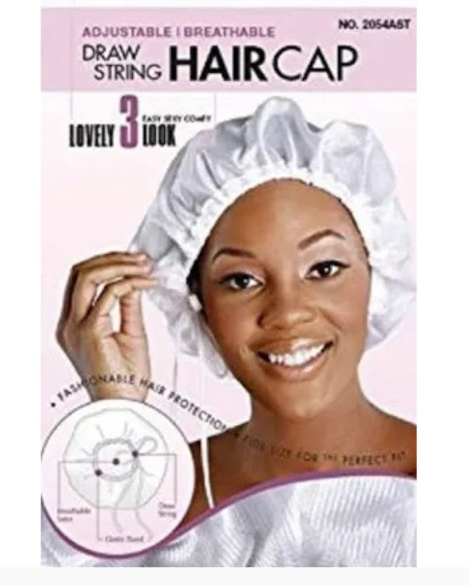 Magic Draw String Hair Cap (assorted colours)
