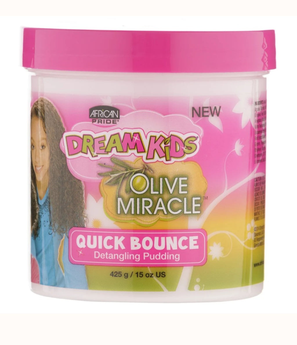 African Pride Dream Kids Olive Miracle Quick Bounce Detangling Pudding 15oz/(425g)