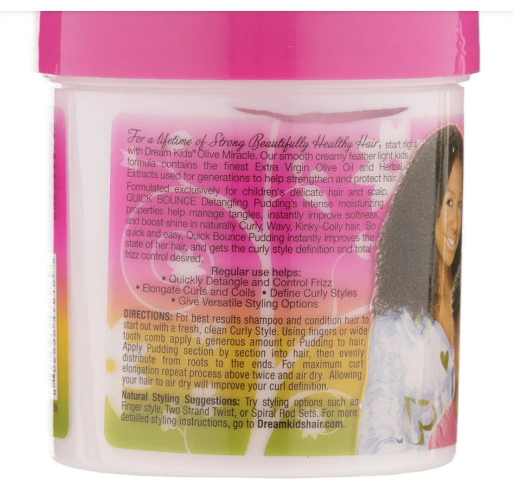African Pride Dream Kids Olive Miracle Quick Bounce Detangling Pudding 15oz/(425g)