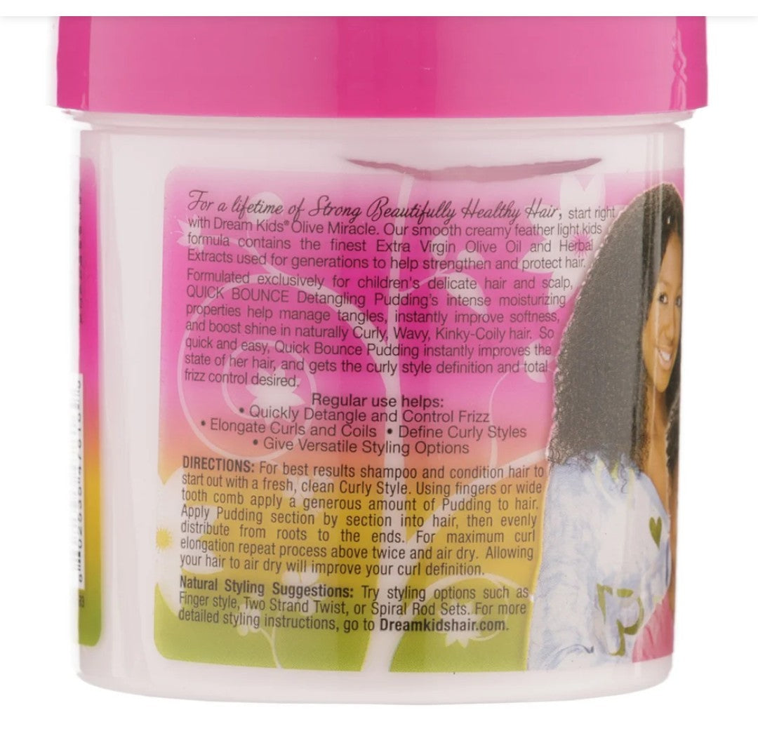 African Pride Dream Kids Olive Miracle Quick Bounce Detangling Pudding 15oz/(425g)